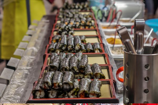Gimbap (Korean rice rolls)