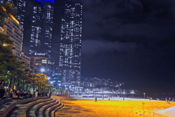 Haeundae Beach at Night