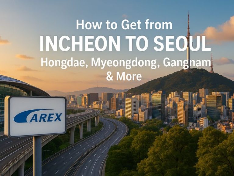 How to Get from Incheon to Hongdae, Myeongdong, Gangnam (and Other Places in Seoul)