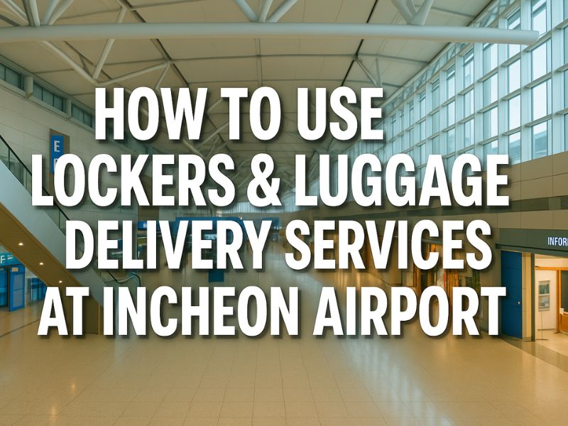 How to Use Lockers & Luggage Delivery Services at Incheon Airport
